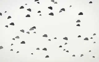 Inkline Clouds II — light grey and white weather background, variation II