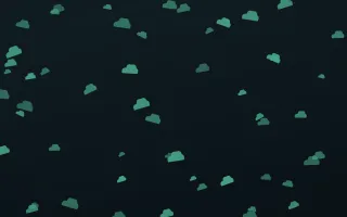 Midnight Garden Clouds — dark green and black weather background