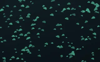 Midnight Garden Clouds Dense II — dark green and black weather background, variation II