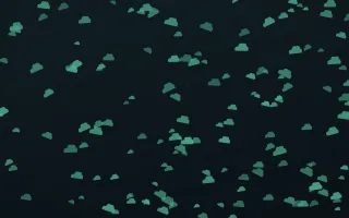 Midnight Garden Clouds Dense III — dark green and black weather background, variation III