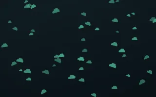 Midnight Garden Clouds III — dark green and black weather background, variation III