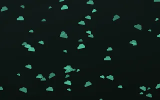 Mint Noir Clouds — dark green and black weather background