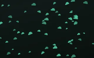Mint Noir Clouds II — dark green and black weather background, variation II