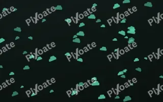 Mint Noir Clouds II — dark green and black weather background, variation II