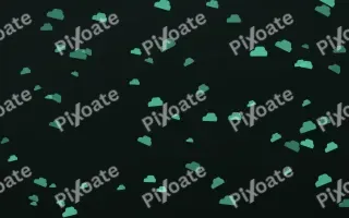Mint Noir Clouds III — dark green and black weather background, variation III