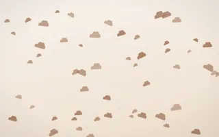 Mocha Milk Clouds II — light orange and white weather background, variation II
