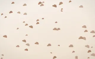 Mocha Milk Clouds III — light orange and white weather background, variation III