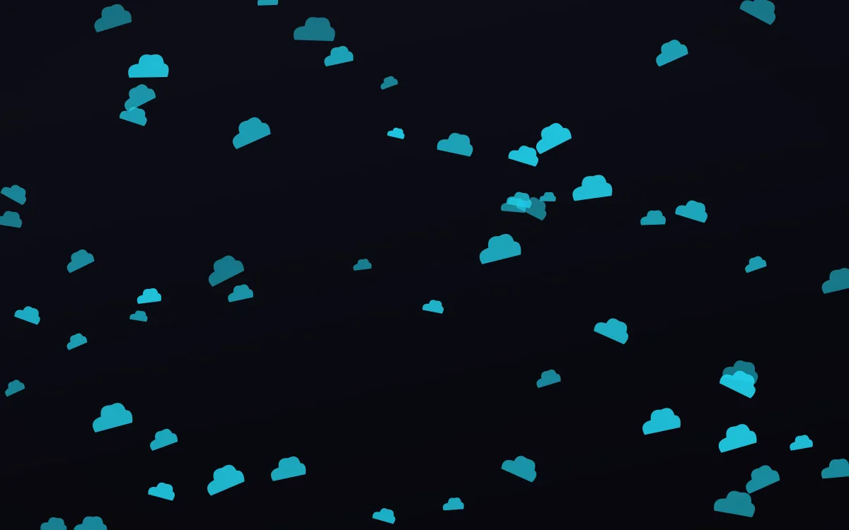 Neonline Clouds — dark teal, pink and black weather background