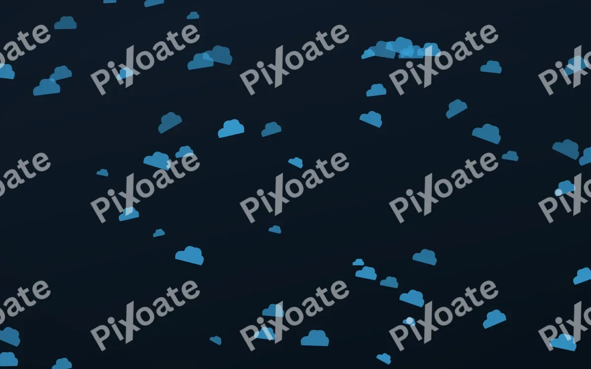 Ocean Ink Clouds — dark blue weather background