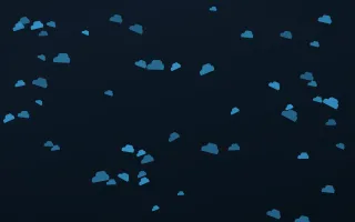 Ocean Ink Clouds II — dark blue weather background, variation II