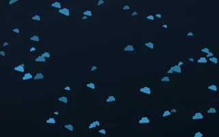 Ocean Ink Clouds III — dark blue weather background, variation III