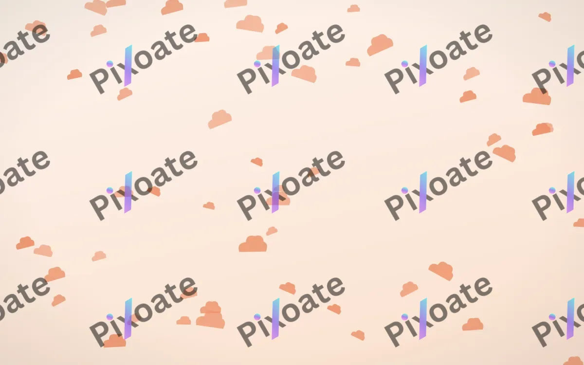 Peach Fuzz Clouds — light orange and white weather background