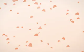 Peach Fuzz Clouds — light orange and white weather background
