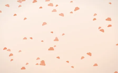 Peach Fuzz Clouds — light orange and white weather background