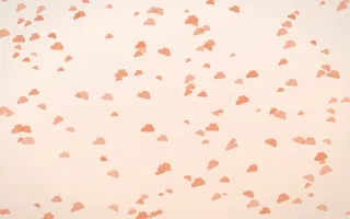 Peach Fuzz Clouds Dense — light orange and white weather background