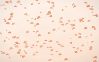 Peach Fuzz Clouds Dense II — light orange and white weather background, variation II