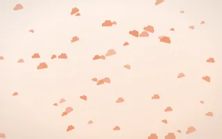 Peach Fuzz Clouds II — light orange and white weather background, variation II