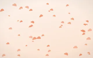 Peach Fuzz Clouds III — light orange and white weather background, variation III