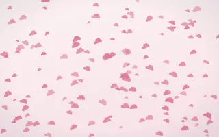 Rosewater Clouds Dense — light pink and white weather background