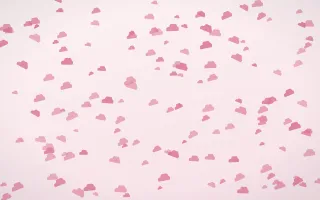 Rosewater Clouds Dense III — light pink and white weather background, variation III