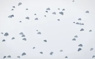 Slate Mist Clouds III — light blue and white weather background, variation III