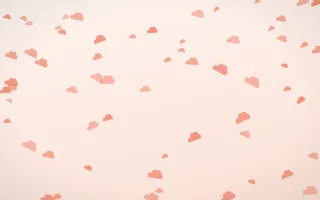 Sorbet Clouds — light red, orange and white weather background
