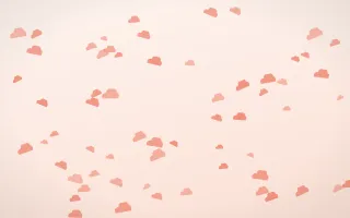 Sorbet Clouds II — light red, orange and white weather background, variation II