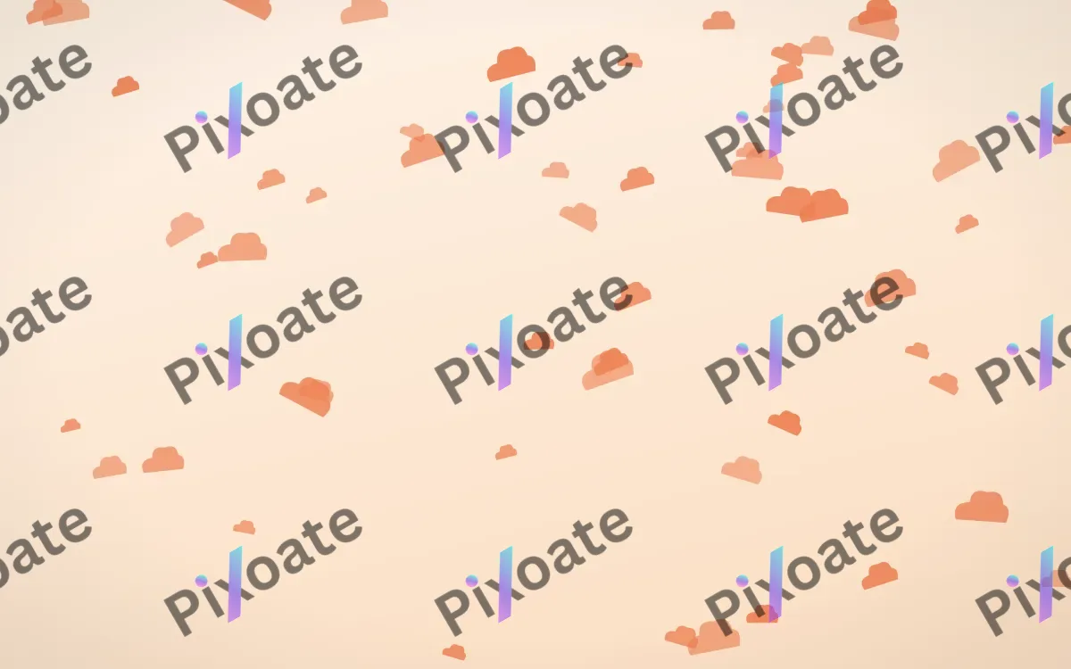 Sunset Pop Clouds — light orange and beige weather background