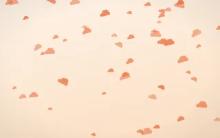 Sunset Pop Clouds — light orange and beige weather background