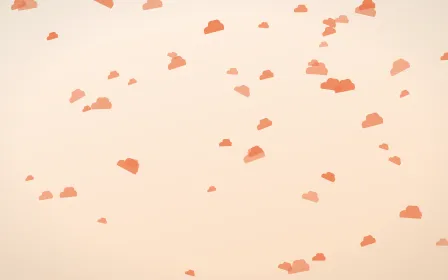 Sunset Pop Clouds — light orange and beige weather background