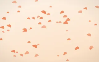 Sunset Pop Clouds III — light orange and beige weather background, variation III