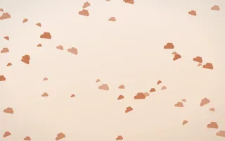 Terracotta Clouds — light orange and beige weather background