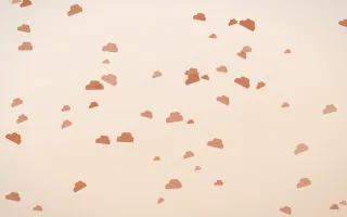 Terracotta Clouds II — light orange and beige weather background, variation II