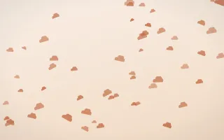 Terracotta Clouds III — light orange and beige weather background, variation III