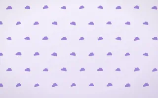 Wisteria Clouds Tiled — light purple and white weather background