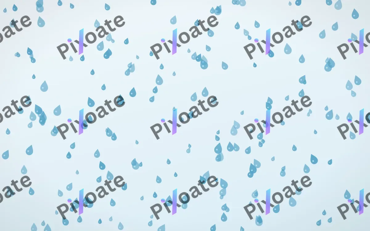 Arctic Frost Raindrops Dense — light blue and white weather background