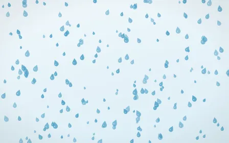 Arctic Frost Raindrops Dense — light blue and white weather background