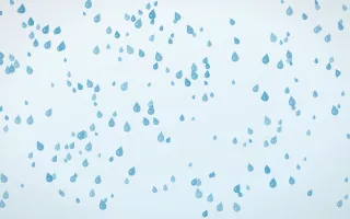 Arctic Frost Raindrops Dense II — light blue and white weather background, variation II