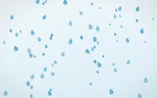 Arctic Frost Raindrops II — light blue and white weather background, variation II