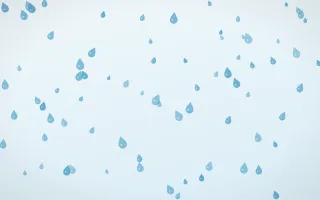 Arctic Frost Raindrops III — light blue and white weather background, variation III