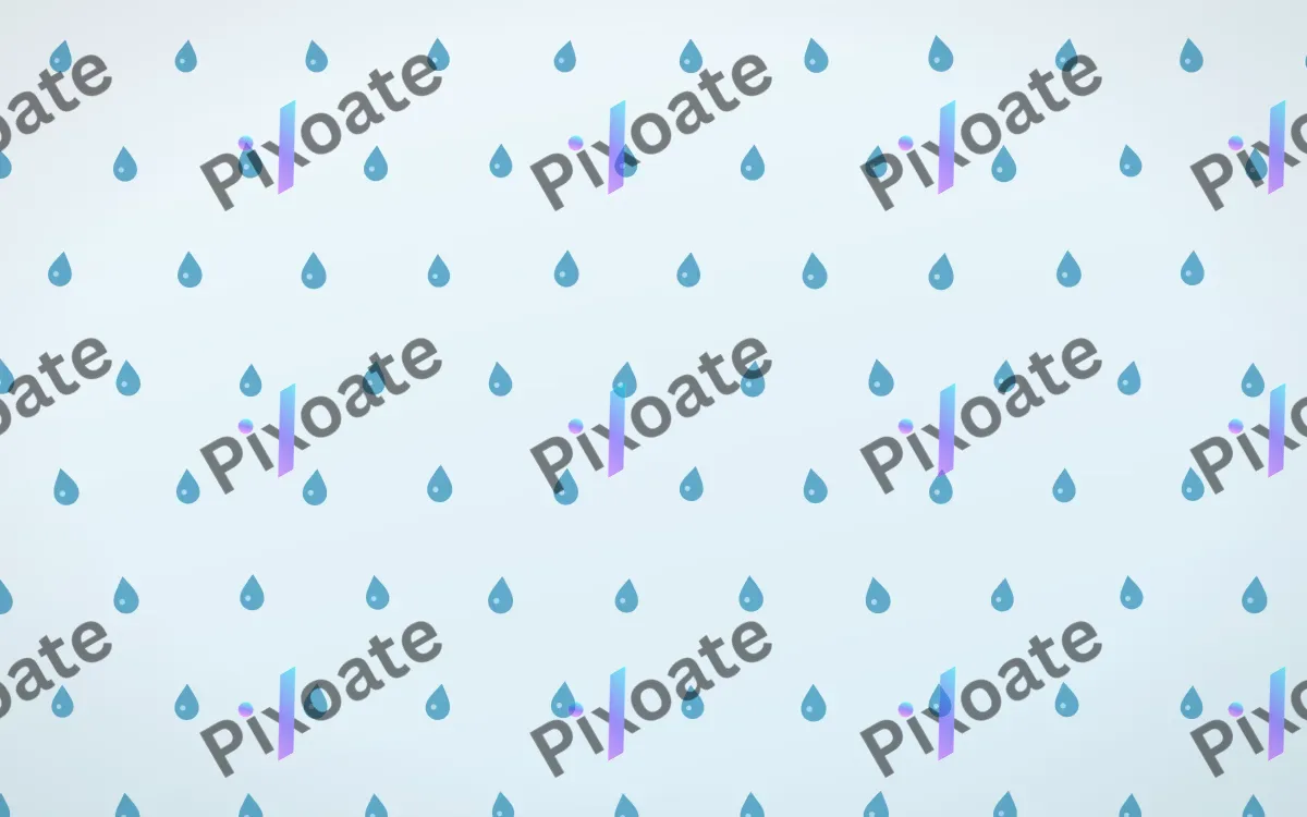 Arctic Frost Raindrops Tiled — light blue and white weather background