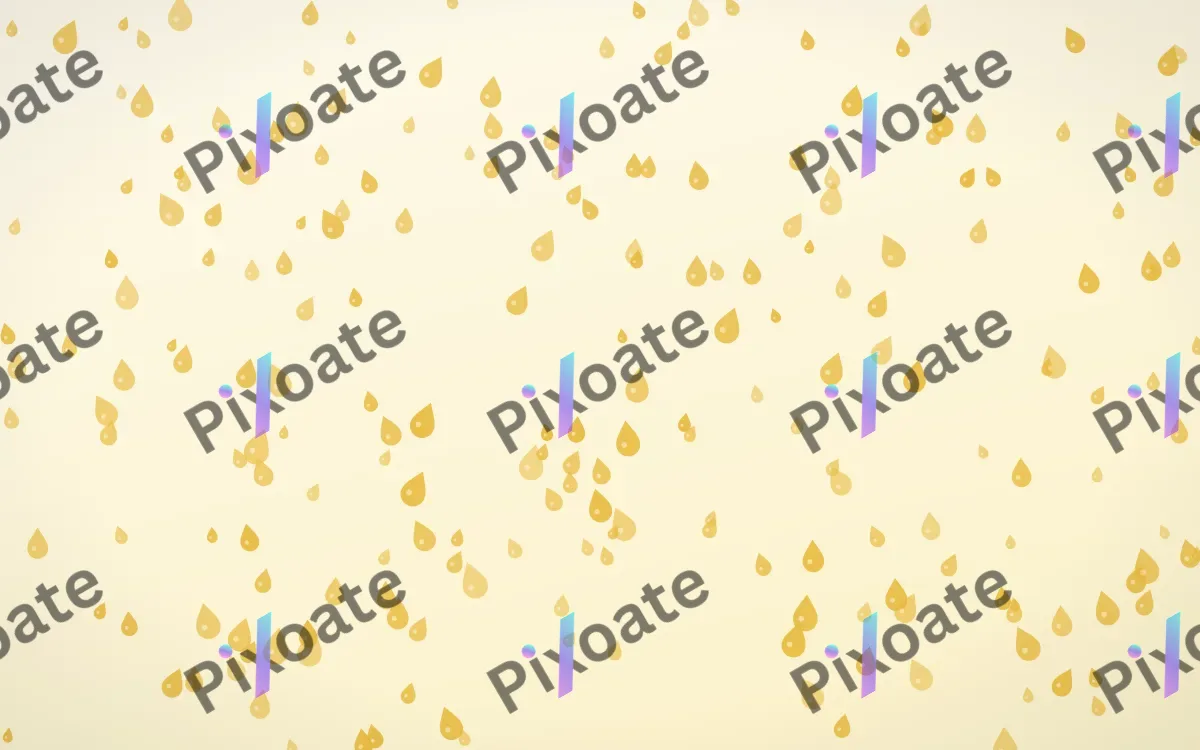 Buttercream Raindrops Dense — light gold, yellow and white weather background