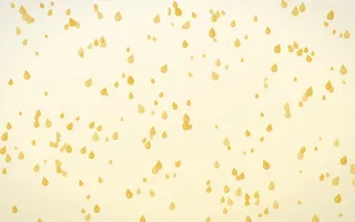 Buttercream Raindrops Dense II — light gold, yellow and white weather background, variation II