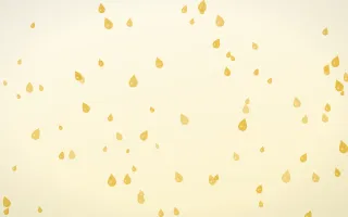 Buttercream Raindrops II — light gold, yellow and white weather background, variation II