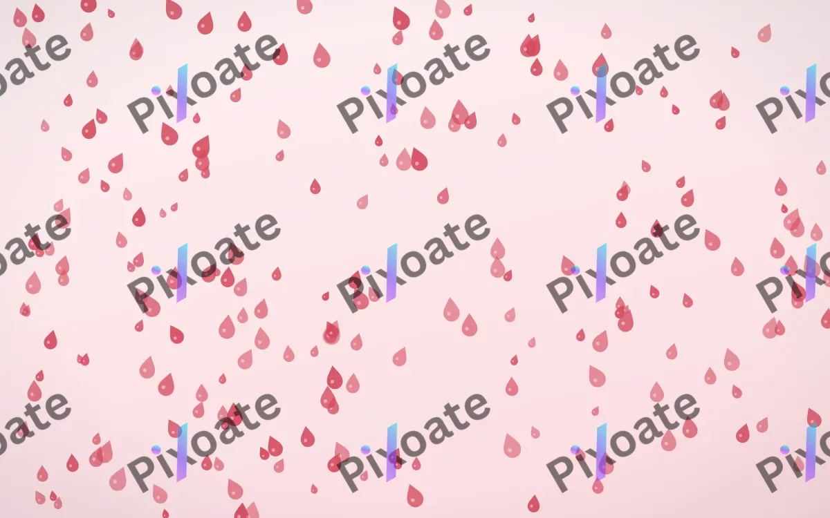 Cherry Soda Raindrops Dense — light red and white weather background