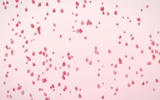 Cherry Soda Raindrops Dense — light red and white weather background