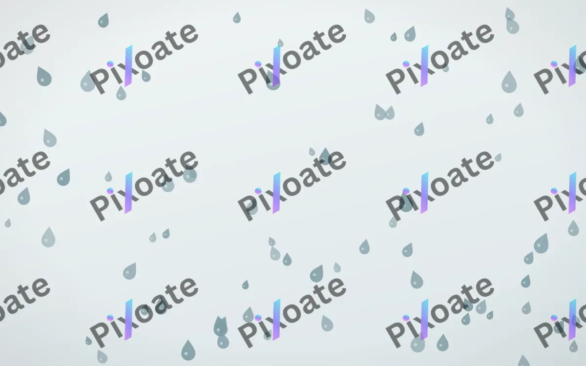 Coastal Fog Raindrops — light blue and white weather background
