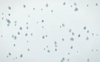 Coastal Fog Raindrops II — light blue and white weather background, variation II