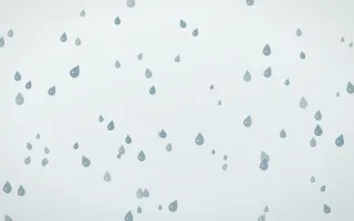 Coastal Fog Raindrops III — light blue and white weather background, variation III