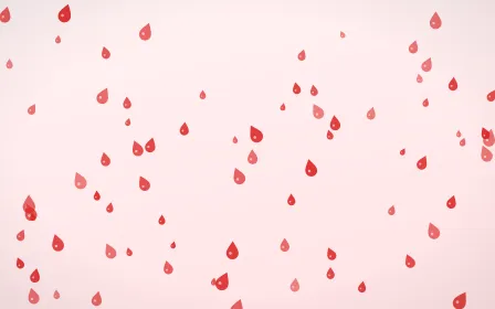 Crimson Raindrops — light red and white weather background